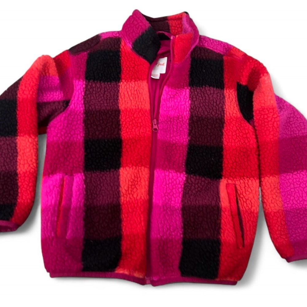 Cat & Jack Pink and Red Fleece Jacket